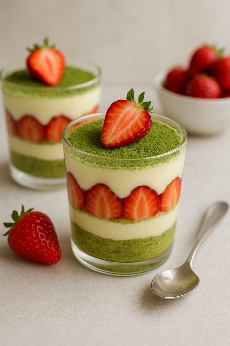 Tiramisu Fraise Matcha